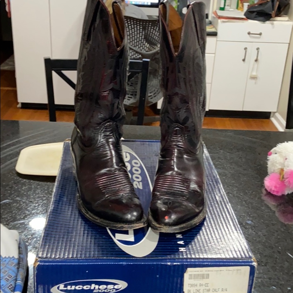 Lucchese calf cowboy boots